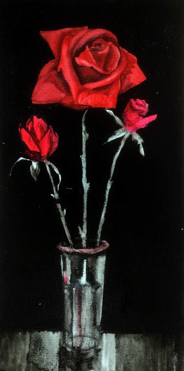 Original Floral Paintings by Ramal Kazim