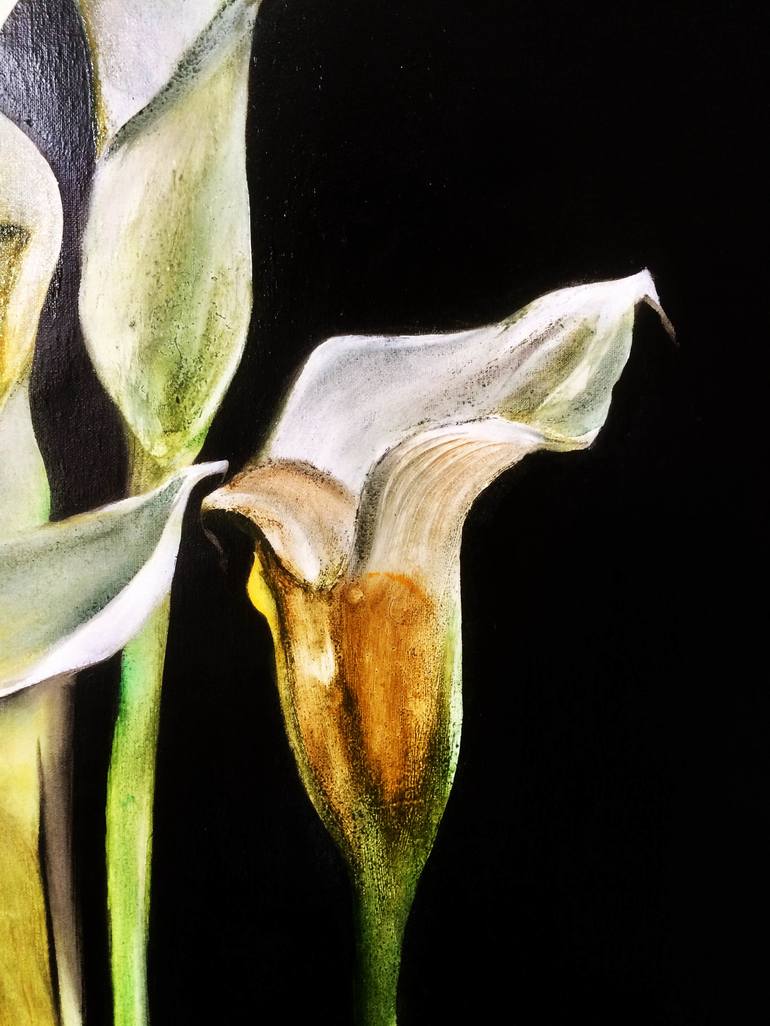 Original Expressionism Floral Painting by Ramal Kazim