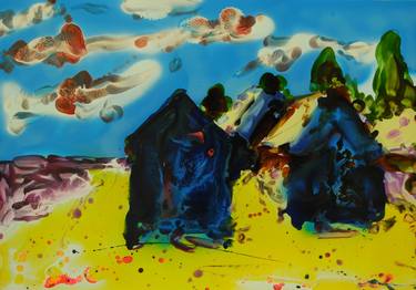 Original Abstract Travel Paintings by Mykhailo Tymchuk