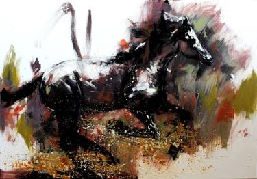 Original Abstract Expressionism Animal Paintings by Mykhailo Tymchuk