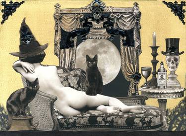 Print of Surrealism Nude Collage by Ramona Szczerba