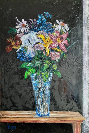 Original Realism Floral Paintings by Timothy Miller