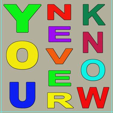 Original Contemporary Calligraphy Digital by Louis Saul