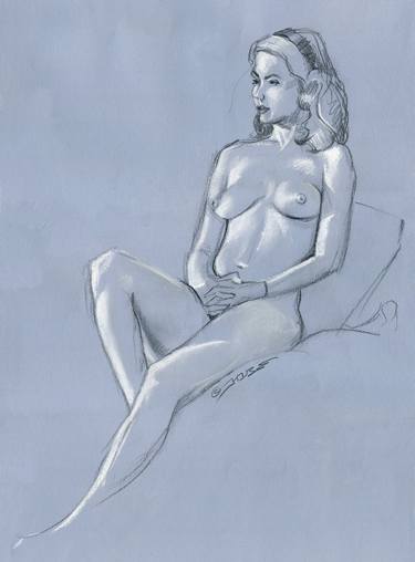 Print of Figurative Women Drawings by David House