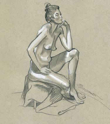 Original Fine Art Nude Drawings by David House