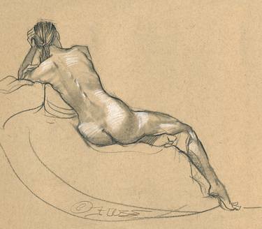 Print of Fine Art Nude Drawings by David House