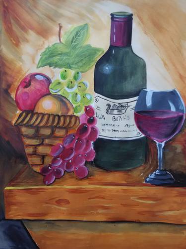 Original Expressionism Food & Drink Paintings by Shalini chauhan