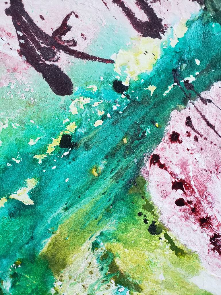 Original Abstract Expressionism Abstract Painting by Kami Kinnison