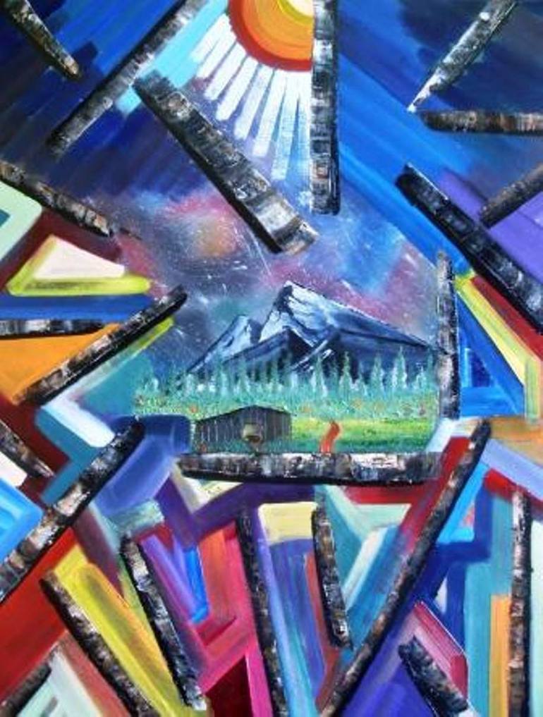 Broken Glass Painting by Paul McGahey Saatchi Art
