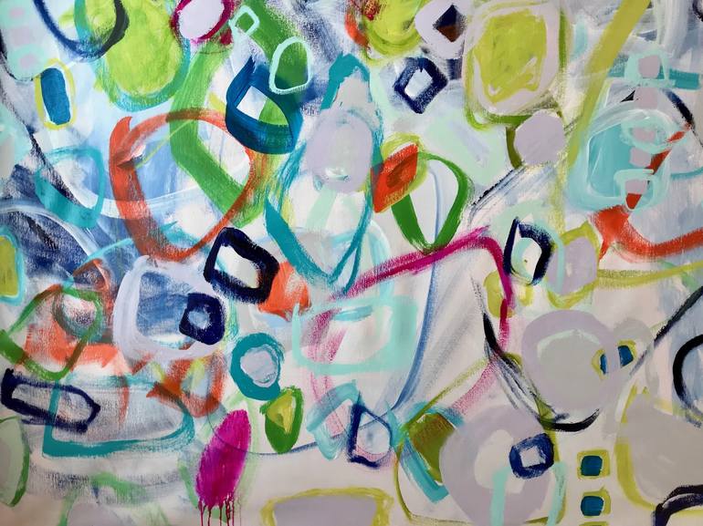 Original Abstract Expressionism Abstract Painting by DARLENE WATSON