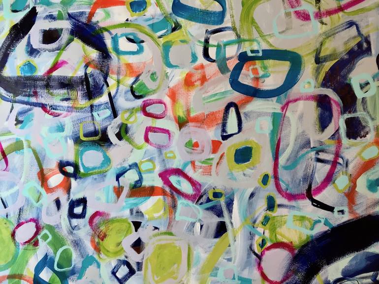 Original Abstract Expressionism Abstract Painting by DARLENE WATSON