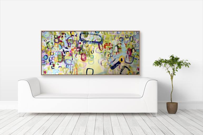 Original Abstract Expressionism Abstract Painting by DARLENE WATSON