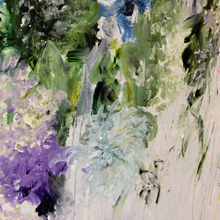 Original Abstract Floral Painting by DARLENE WATSON