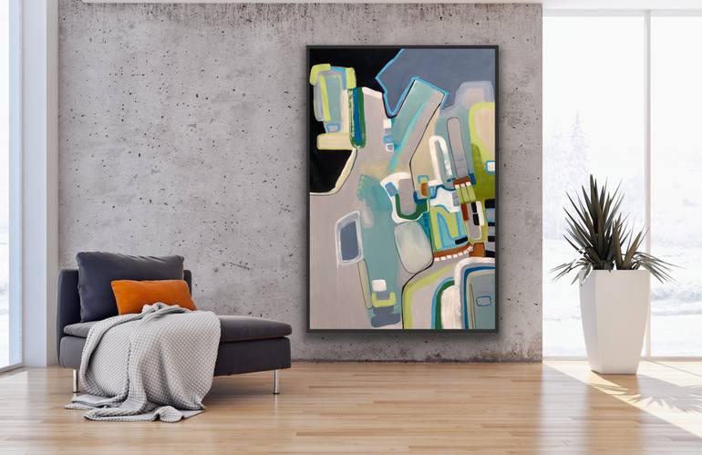 Original Cubism Abstract Painting by DARLENE WATSON