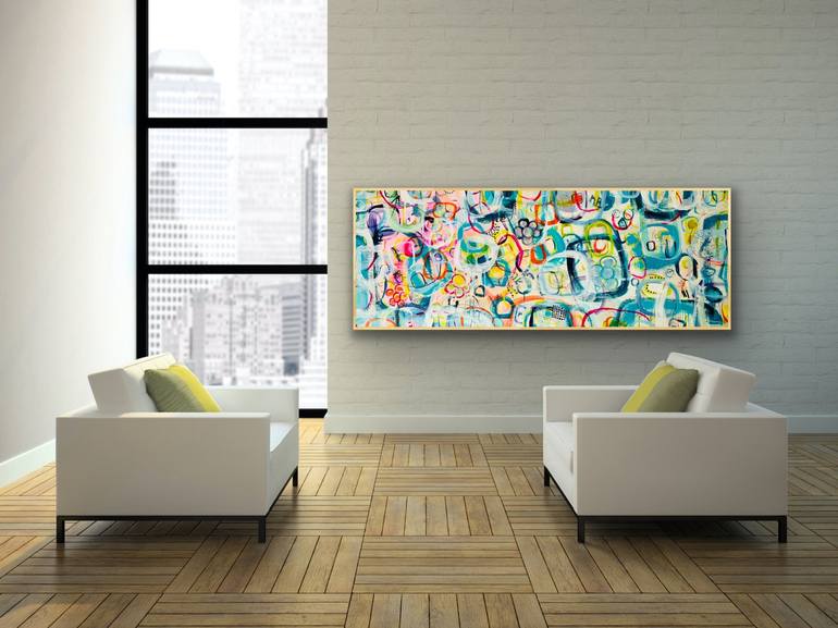 Original Abstract Expressionism Abstract Painting by DARLENE WATSON