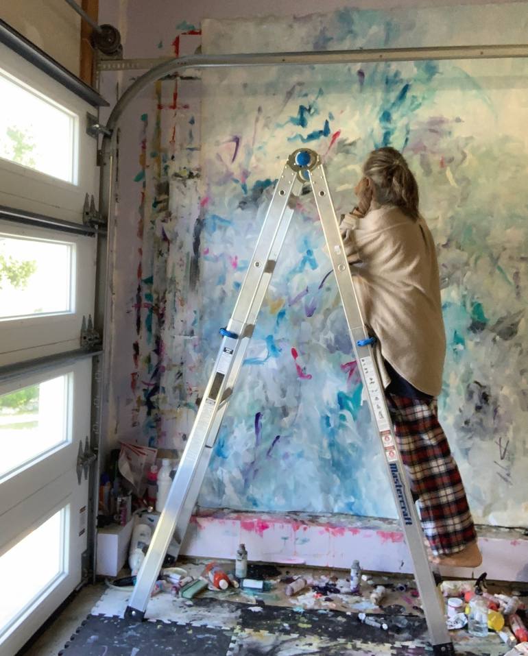 Original Abstract Expressionism Abstract Painting by Darlene Watson