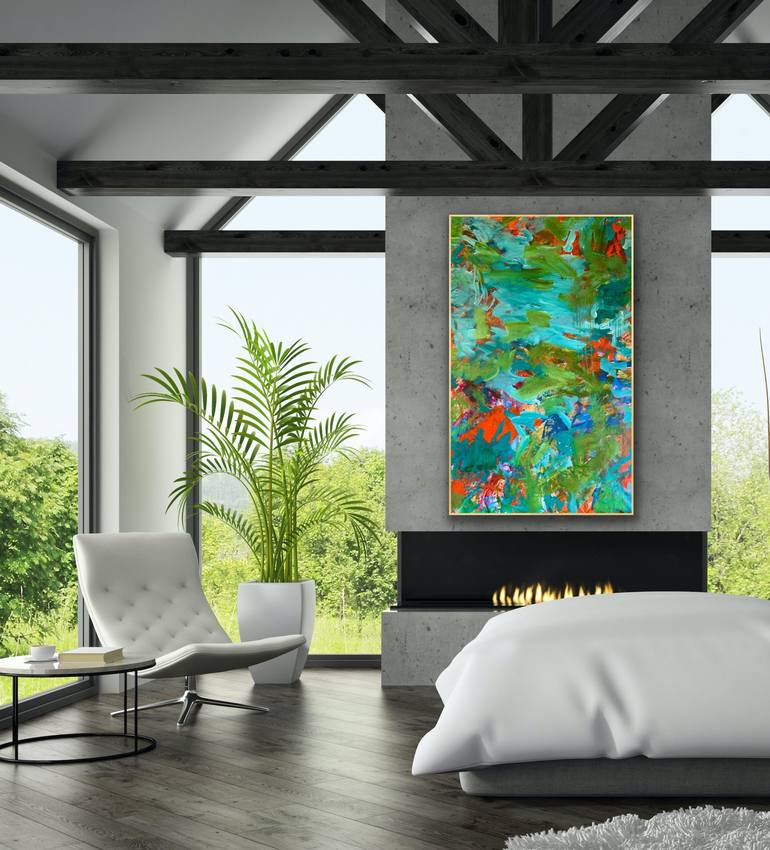 Original Abstract Expressionism Abstract Painting by DARLENE WATSON