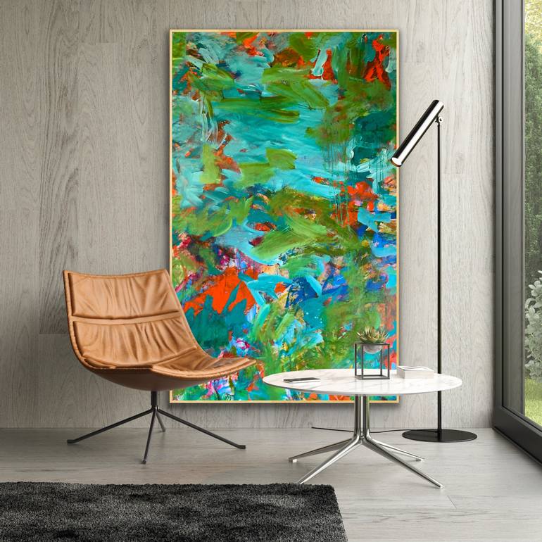 Original Abstract Expressionism Abstract Painting by DARLENE WATSON