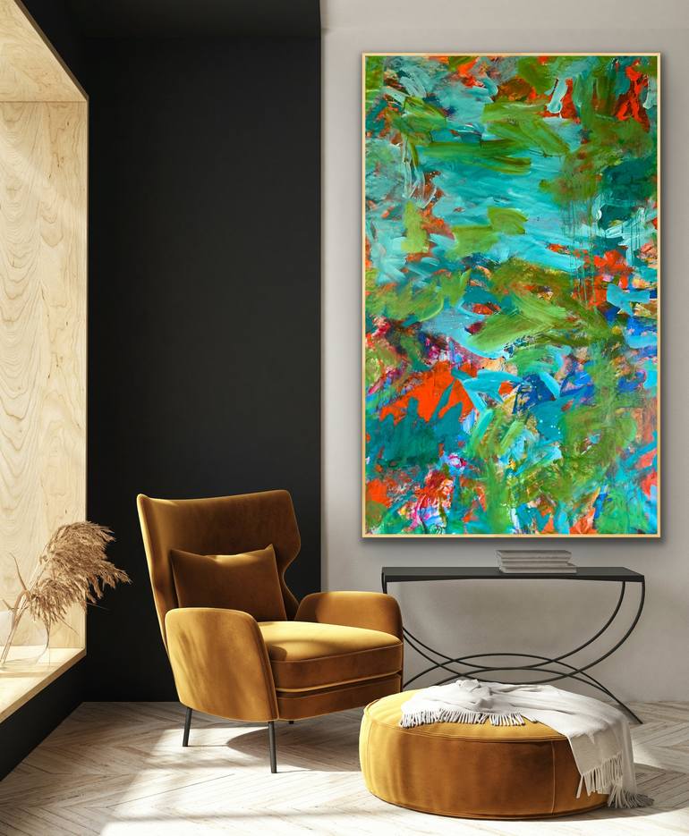 Original Abstract Expressionism Abstract Painting by DARLENE WATSON