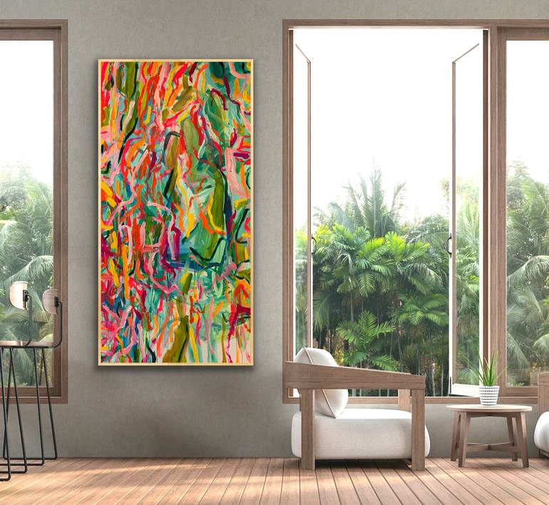 Original Abstract Expressionism Abstract Painting by DARLENE WATSON