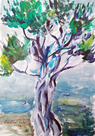 Original Figurative Landscape Paintings by Kristina Valic
