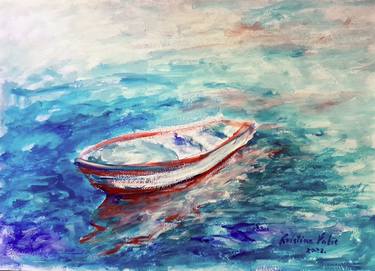 Original Expressionism Boat Paintings by Kristina Valic