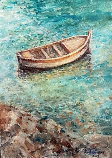 Original Boat Paintings by Kristina Valic