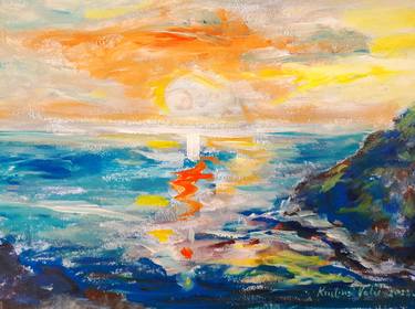 Original Expressionism Boat Paintings by Kristina Valic