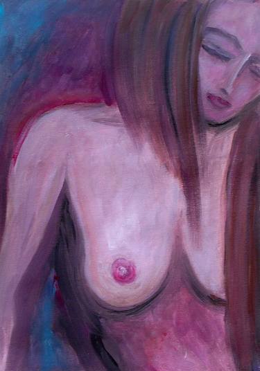 Original Abstract Expressionism Nude Paintings by Kristina Valic