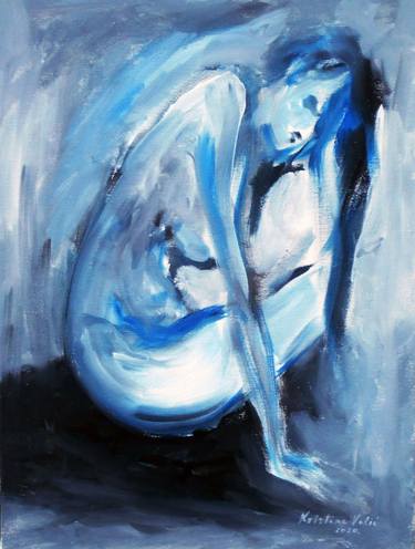 Original Expressionism Nude Paintings by Kristina Valic