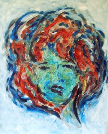Print of Abstract Expressionism Portrait Paintings by Kristina Valic