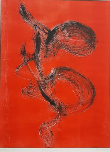 Momentum XXVI, Red Abstract (Monotype1/1) thumb