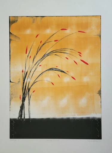 Original Contemporary Floral Printmaking by Twyla Gettert