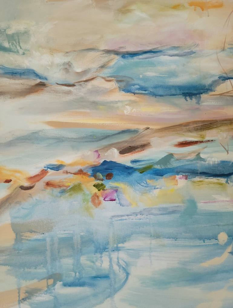 Original Abstract Seascape Painting by Twyla Gettert
