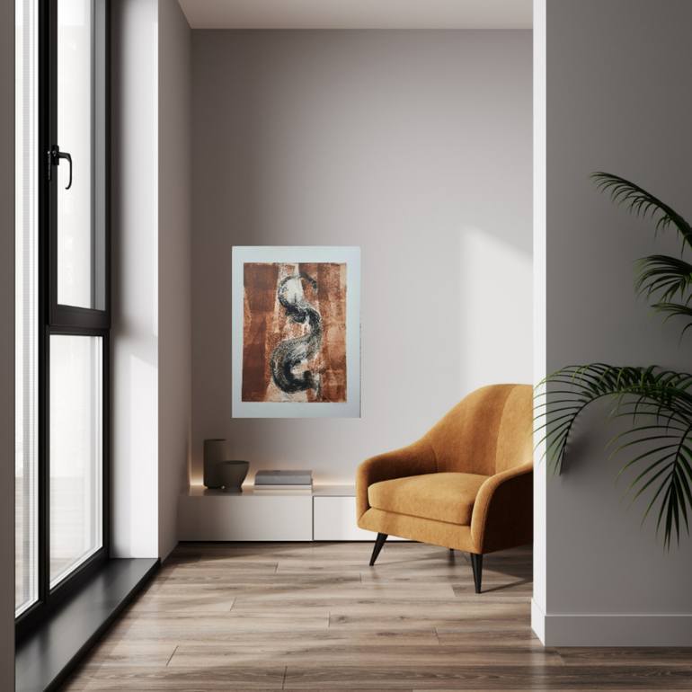 Original Abstract Expressionism Abstract Printmaking by Twyla Gettert