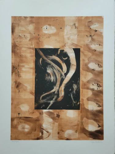 Original Abstract Expressionism Fantasy Printmaking by Twyla Gettert