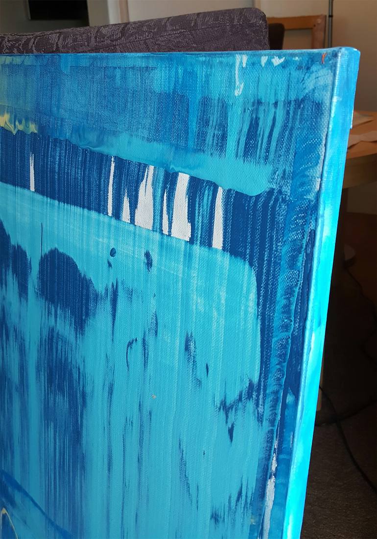 Original Abstract Beach Painting by Twyla Gettert