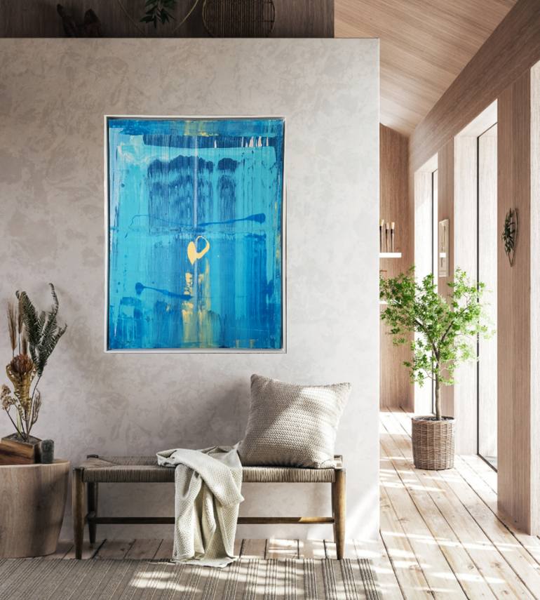 Original Abstract Beach Painting by Twyla Gettert