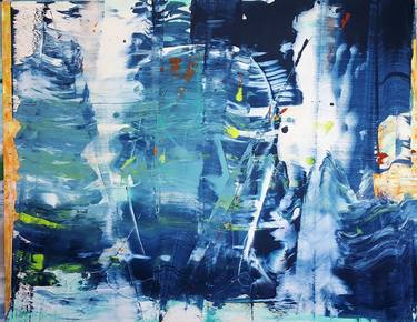 The Navigator, Blue Ocean large Abstract-60"x48" Horizontal or Vertical thumb