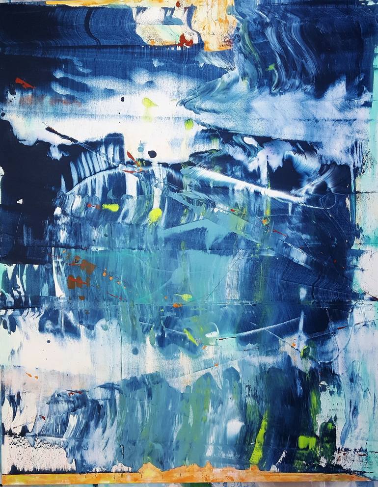Original Abstract Water Painting by Twyla Gettert