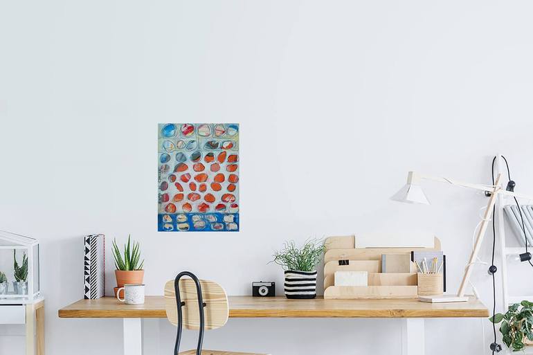 Original Abstract Geometric Painting by Twyla Gettert