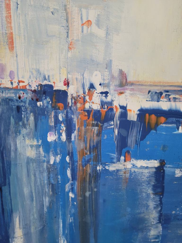 Original Abstract Seascape Painting by Twyla Gettert