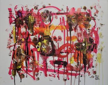 Print of Abstract Expressionism Love Paintings by Kill The Sofa