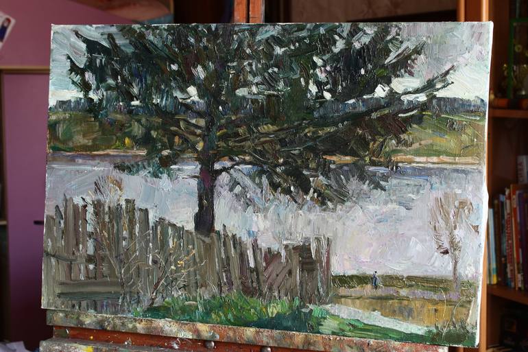 Original Impressionism Landscape Painting by Juliya ZHUKOVA