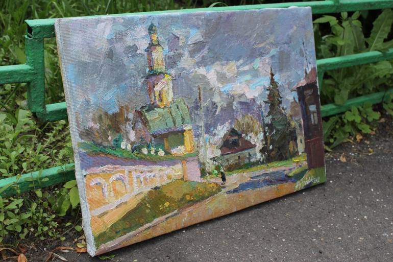 Original Expressionism Religion Painting by Juliya ZHUKOVA