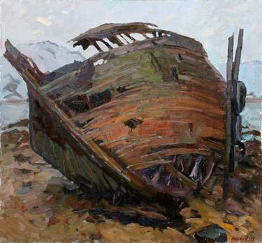 Original Boat Paintings by Juliya ZHUKOVA