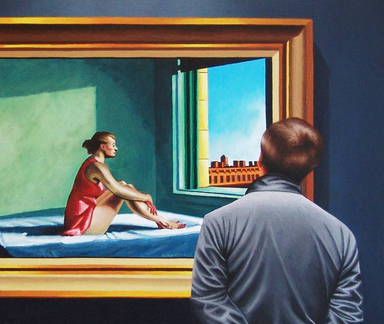 Original Realism People Painting by Gerard Boersma