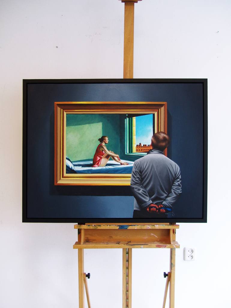 Original Realism People Painting by Gerard Boersma