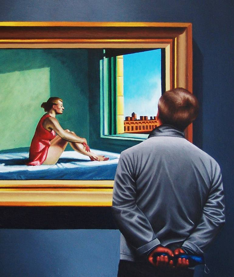 Original Realism People Painting by Gerard Boersma