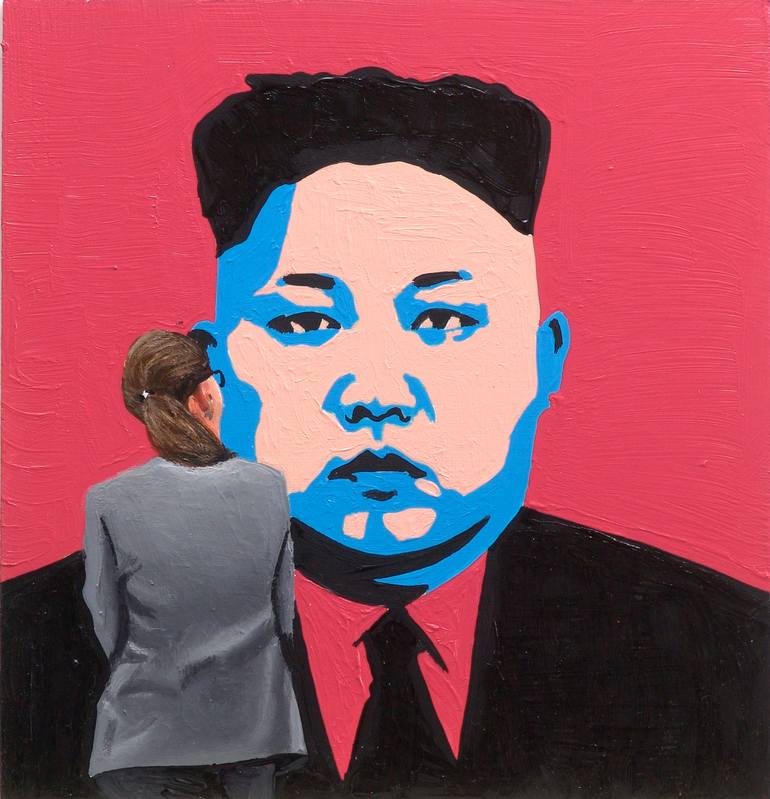 Pink Kim Jong Un Painting By Gerard Boersma Saatchi Art